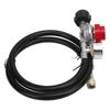 5FT High Pressure Gas Regulator 0 to 30 PSI Adjustable with Gauge for RV Van Trailer Gas Tank Adapter