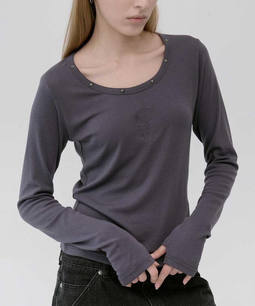 LEKIM Lwe U-Neck Long Sleeve (Charcoal)