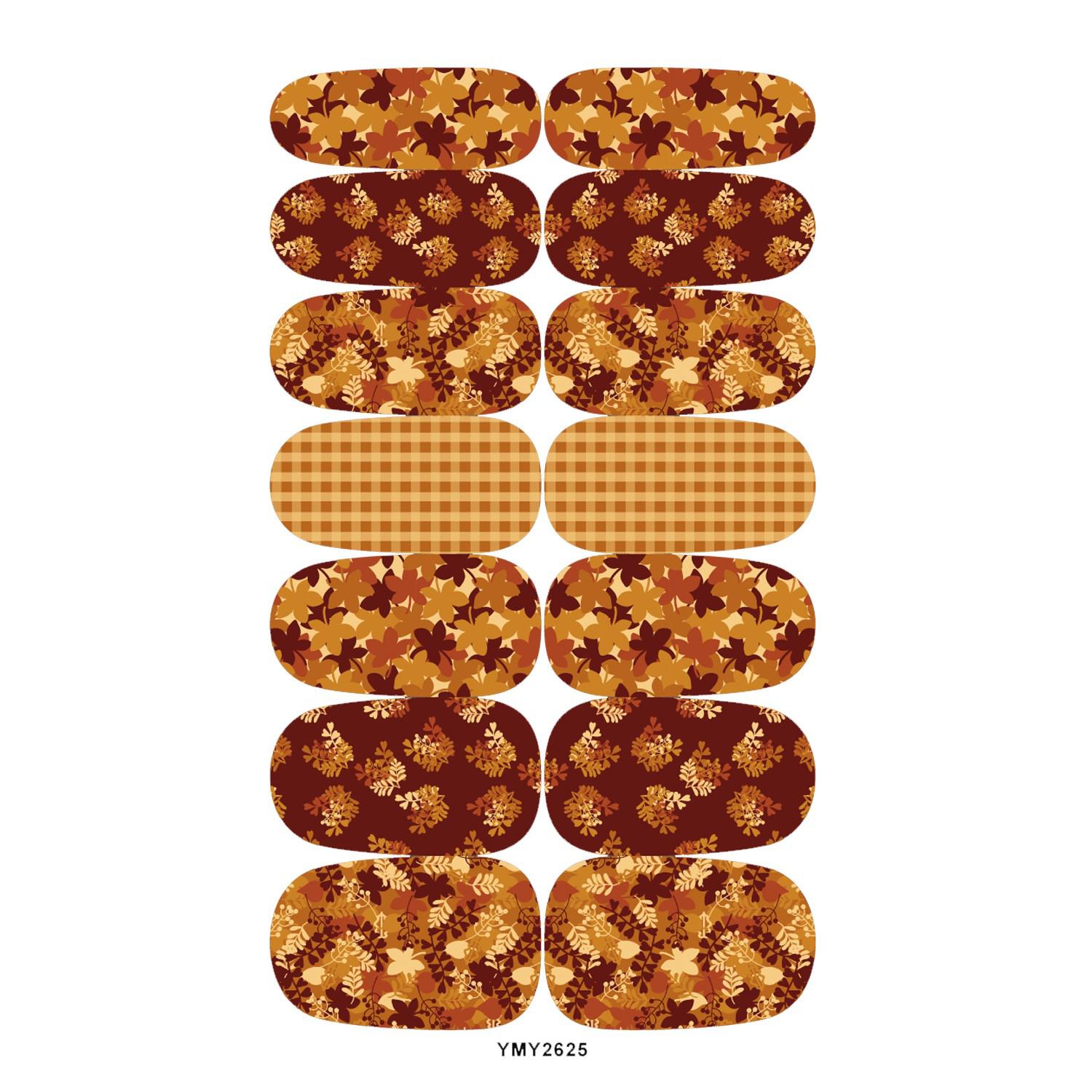 

Autumn Maple Leaf Nail Stickers YMY2625-2627