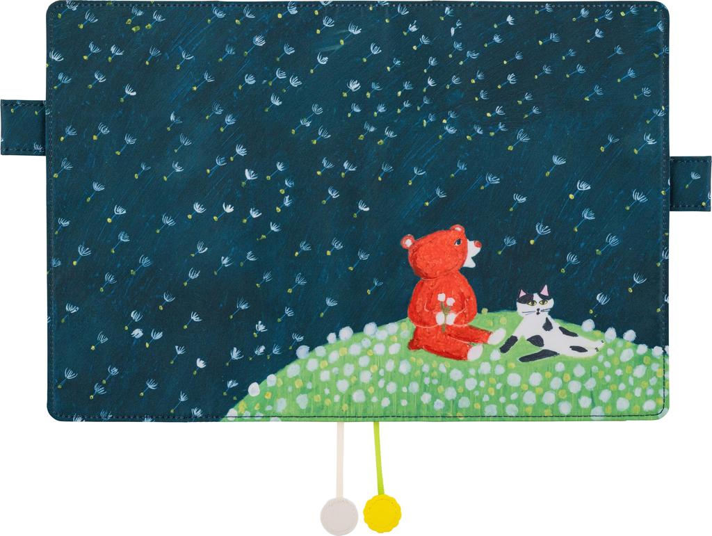 Hobonichi Techo Cousin Notizbuchhülle Keiko im Löwenzahnfeld (A5) Shibata/Brise