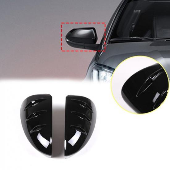 Glossy Black Side Rear View Mirror Cover Cap Trim For Toyota Yaris Cross +
