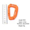 D-förmiger Karabiner Leichte POM-Kunststoff-Schnalle Rucksack Schlüsselanhänger Outdoor-Karabiner