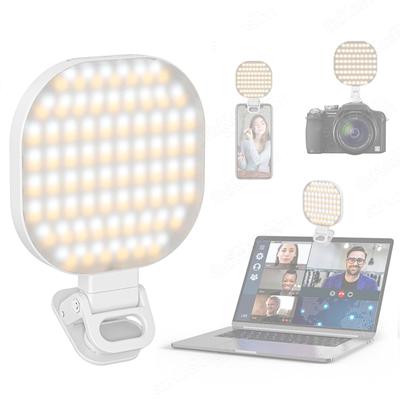 Selfie Light Phone Clip 140 LED 2000mAh Rechargeable Portable Clip On Light for Tablet Laptop Zoom Call TikTok Video Fill Light