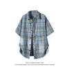 Special Offer: Men's Plus Size Retro Plaid Casual Short Sleeve Shirt