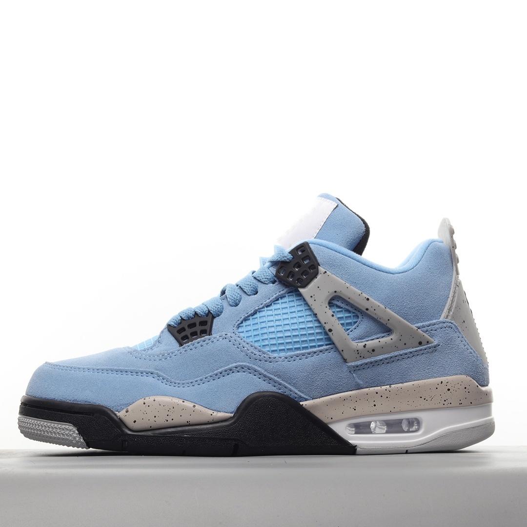 

2025 Retro 4 4S SE 95 Neon Blue Union Noir Black Women Men Sports Sneakers Trainers Basketball Shoes OA 36 небесно-голубой