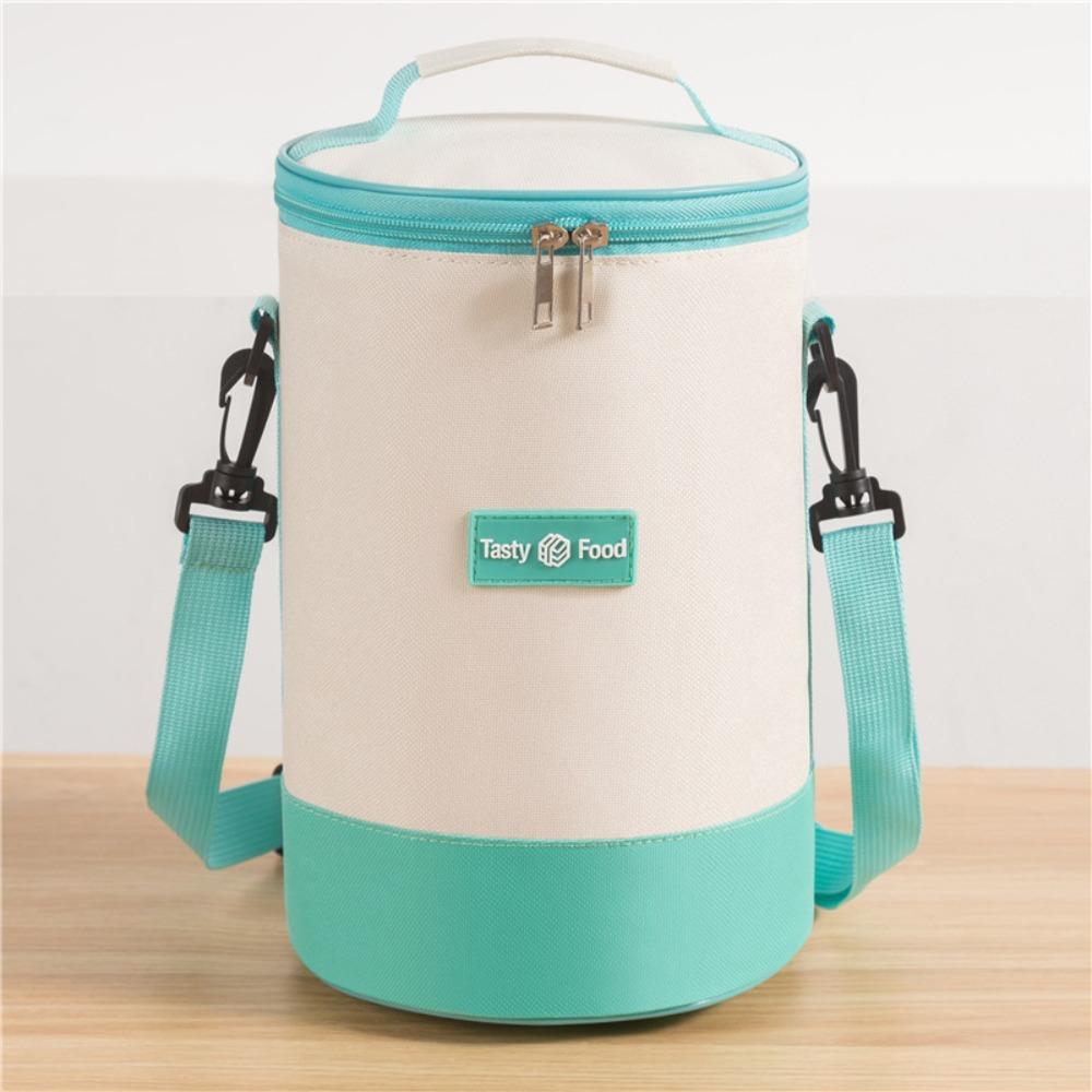 Portable Insulated Cooler Bag with Adjustable Shoulder Strap Picnic Dinner Container Lunch Bag