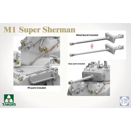 Takom 1/35 M1 Super Sherman Plastic Model TKO2206 (Tank)