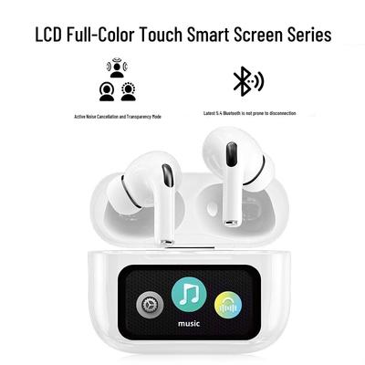 A9pro Wireless Bluetooth Earphones with ANC, AI Translation, Touchscreen, and Long Battery Life