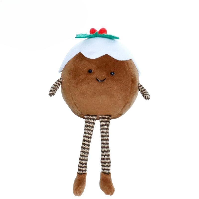 Christmas Decorations - Cute Christmas Mushroom Wreath Figurines, Plush Dolls, Ornaments, Christmas Gift Figurines