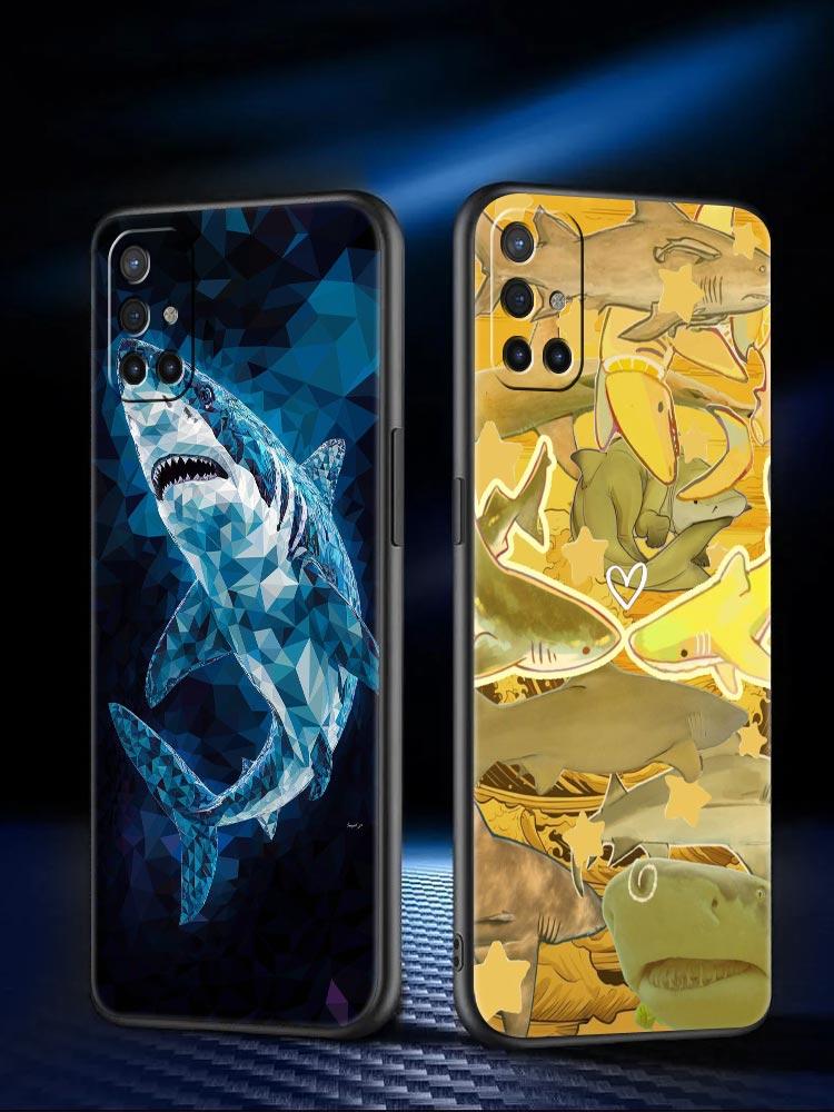 Handyhülle mit Meereshaie-Muster für Oneplus 13R 13 12R 11 10T 10R Nord N100 N200 N10 10 9 9R 9RT CE 3 2 Z Pro Weiche TPU-Hülle