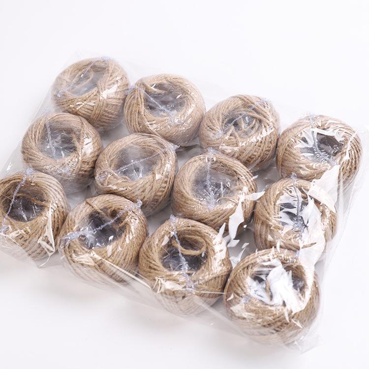 30M natürliche Jute Sackleinen geflochtene Schnur Schnüre DIY Scrapbooking Handwerk Dekor Seil Weihnachten Hochzeit Party Geschenk Verpackung Thread