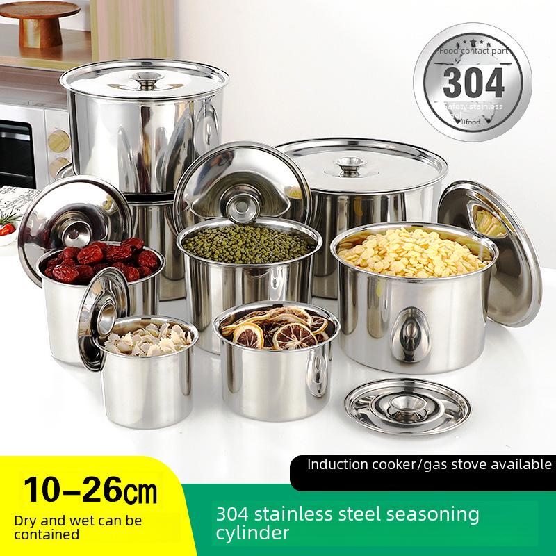 Bule De Aço Inoxidável: Chaleira e Pote de Óleo Multiuso com Filtro para Uso Doméstico e Comercial (Disponível nos tamanhos 20/32/48/70 oz)