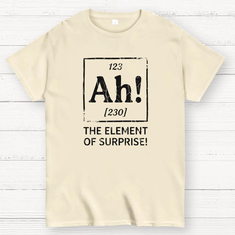 Ah! The Element of Surprise Cotton Summer Casual Cool Loose T-Shirt