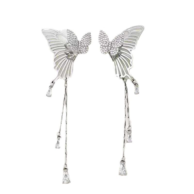 

Niche Light Luxury Design Zircon Ear Bone Clip Children Earrings Girls Girls Studio Modeling Performance Performance Accessories Bows ear clip