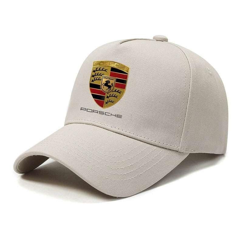 Auto-Emblem Baumwolle Verstellbare Baseballkappe Outdoor-Zubehör Für Porsche Cayenne Panamera Macan Boxster Cayman 718 911 Aufkleber