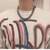 Semplice retro S925 collana in argento tailandese da uomo hip hop fatto a mano trendy cool accessori per gioielli europei e americani regalo