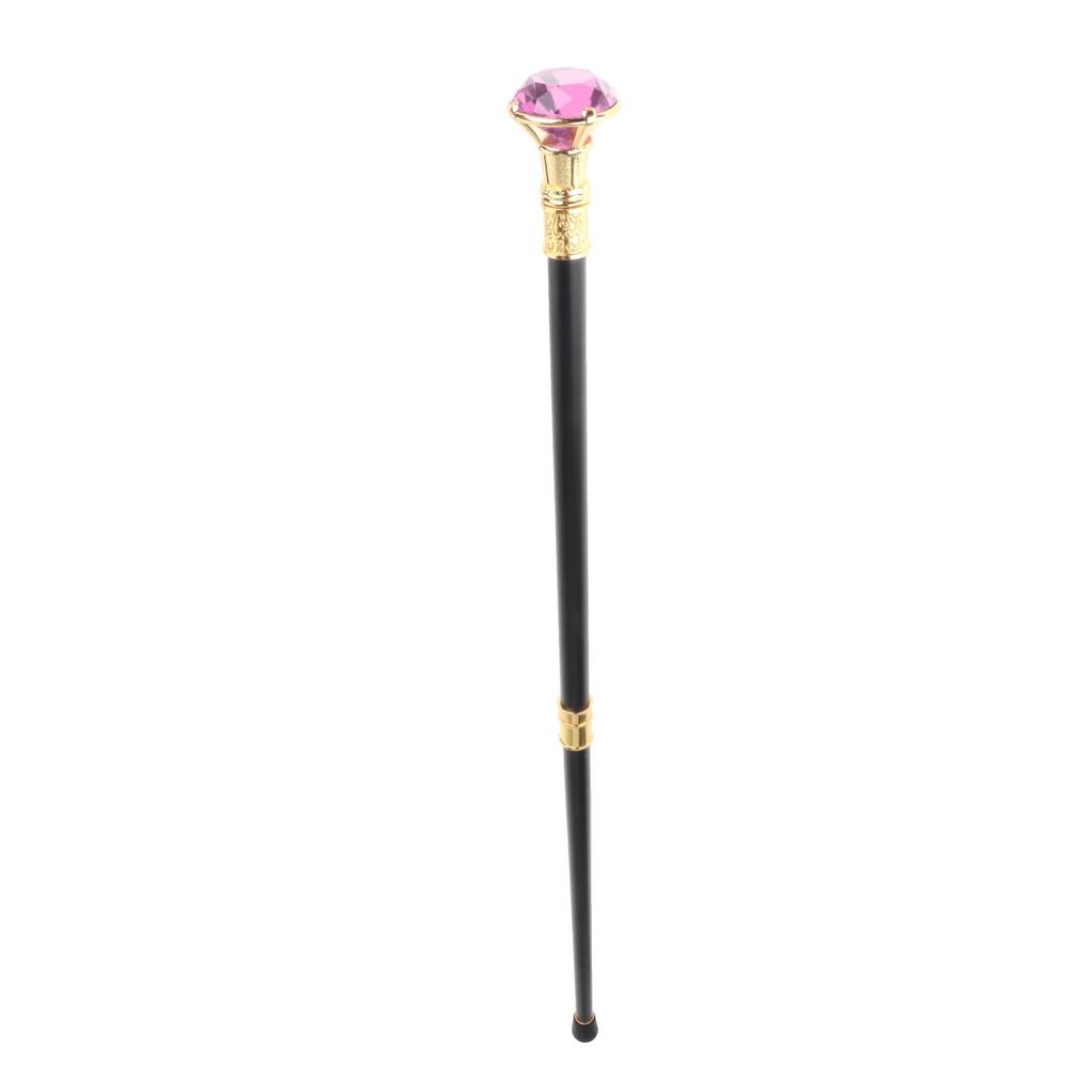 Walking Sticks Diamond Crystal Handle Knob Aluminum Alloy 36 Inches Decorative Cane