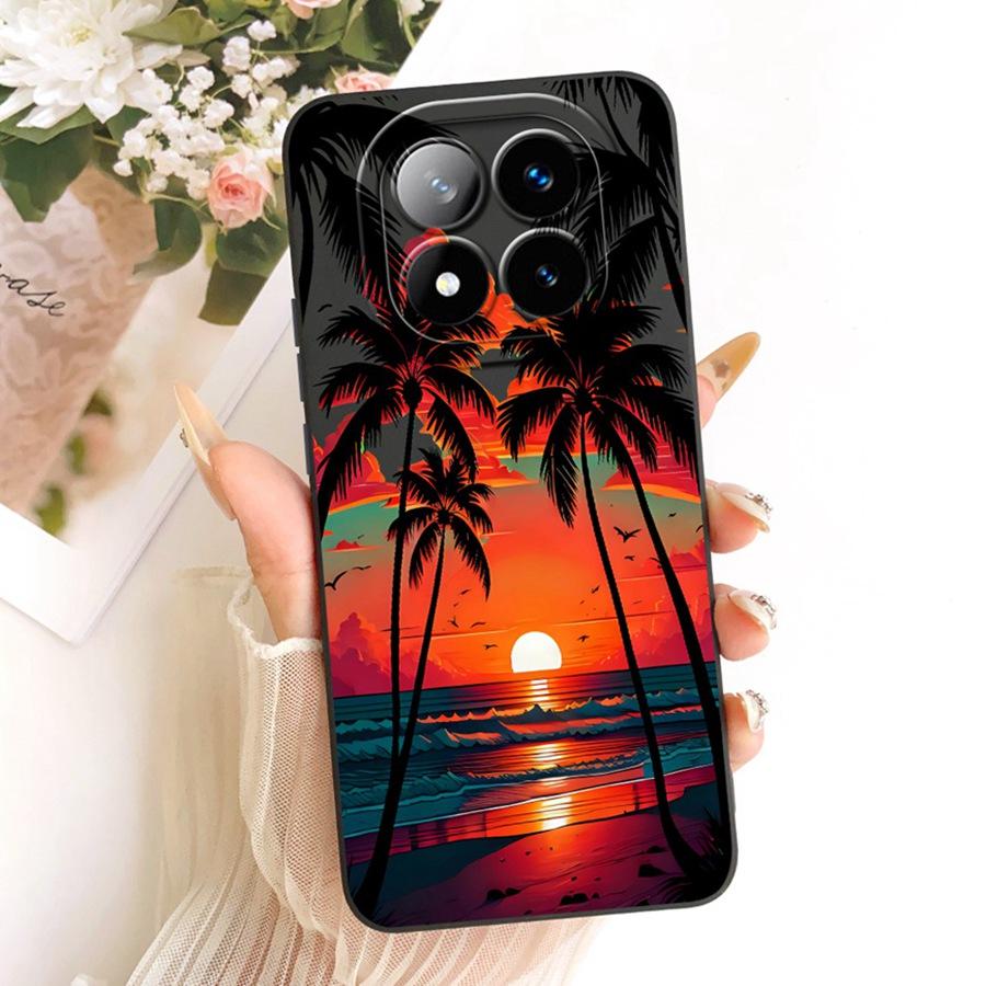 For Xiaomi Redmi Note 14 Pro Plus Case 14Pro 4G Soft Silicone Cover flower Cherry Phone Case For Redmi Note14 14Pro+ Coque Funda