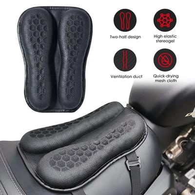 Almofada de assento de gel dobrável para motocicleta 3D estrutura de favo de mel almofada de assento de gel respirável para motocicleta almofada de gel para assento