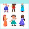 Bunte Disney Encanto Figuren für Tortenaufsätze und zum Spielen 6-teiliges Puppen-Set