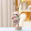 Cute Rabbit Keychain Cartoon Deer Duck Panda Child Backpack Plush Doll Pendant