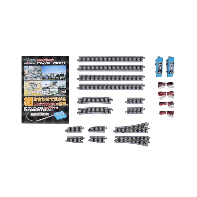 

KATO N Gauge V4 Електричний стрілочний набір для перехрещення колій на протилежних платформах, Модель залізниці, 20-863