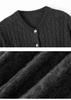 2024 Autumn/Winter Women's Versatile Cable Knit Cashmere Cardigan Sweater