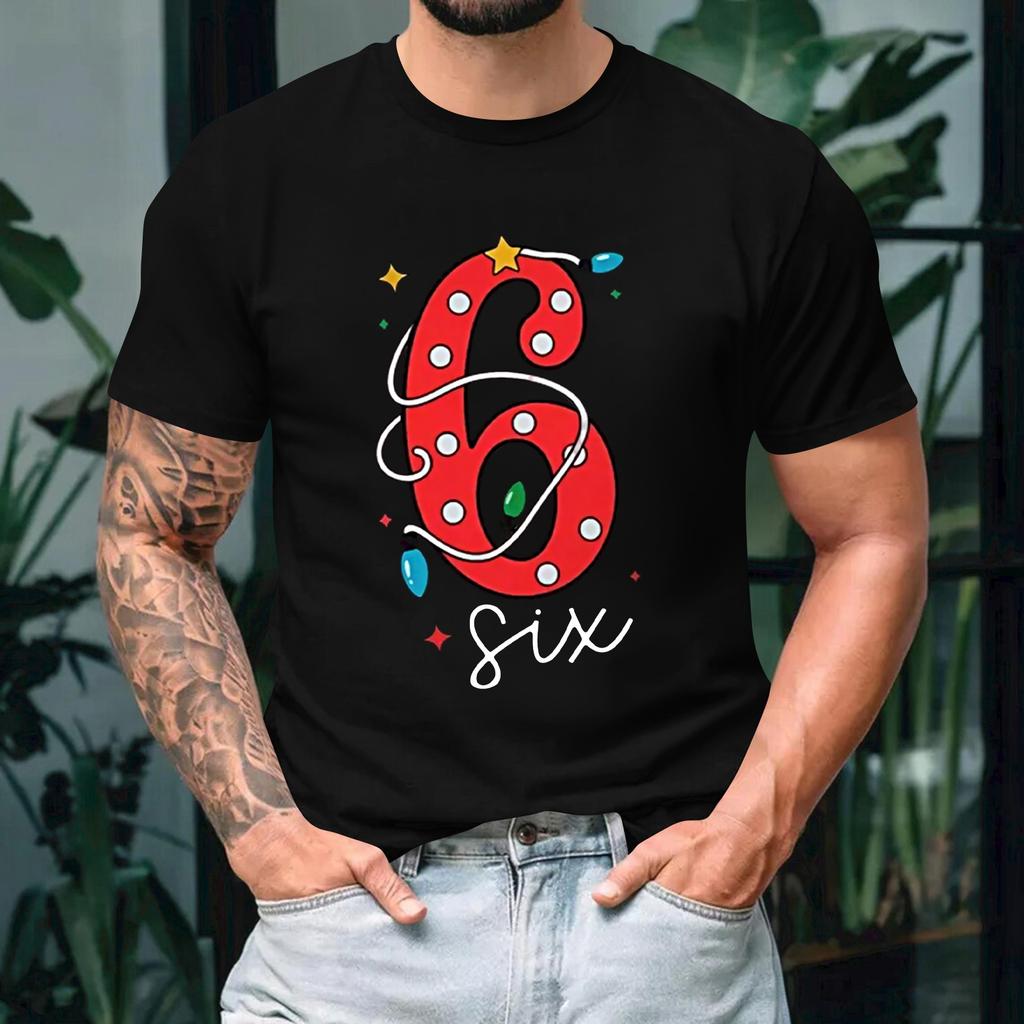 Camiseta de manga corta con cuello redondo y estampado de moda para mujer