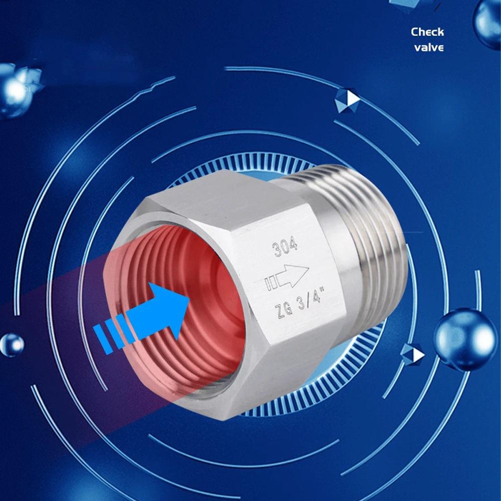 1/8" 1/4" 3/8" 1/2" 3/4" 1" BSPP Female Male 304 Stainlees Steel One Way Non-return Check Valve Water Gas Oil High Pressure