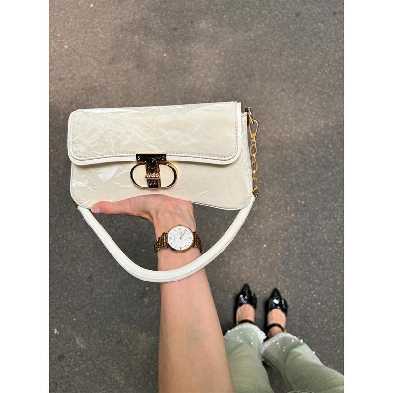 Ielgy Underarm Baguette Bag French High-End Fashion All-Match Commuter Shoulder Bag