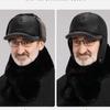 Winter Cotton Thickened Ear Protection Hat Leather Baseball Caps Adjustable