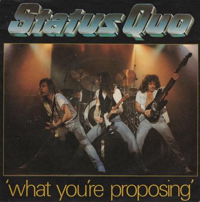 7inch Record STATUS QUO - What You're Proposing QUO3 Vertigo 1980 UK Rock Used