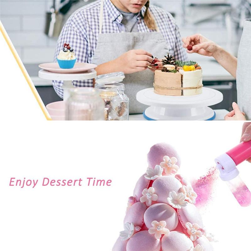 Instrumente de colorat pentru prăjituri, cu aerografie manuală, pentru decorare pentru copt, cupcakes, deserturi, pistol de pulverizare, mousse, sablare, unelte pentru patiserie de bucătărie