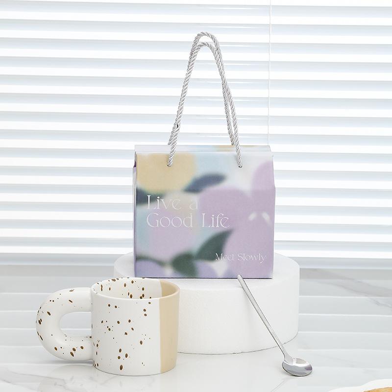 Leben gut Tinte Kreative Keramiktasse Hoher Wert Abschlussgeschenkset Festival Event Becher Souvenir