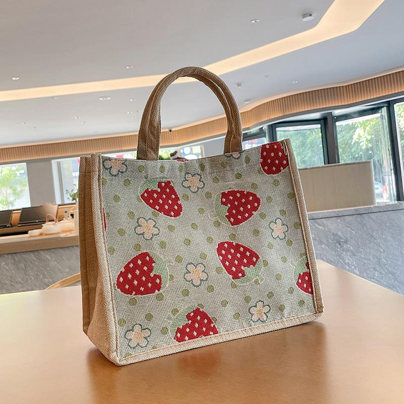 

Портативная сумка-тоут, сумка-тоут можно использовать для работы на плече, сумка для ланч-бокса, сумка для ланча большой вместимости, холщовая сумка.