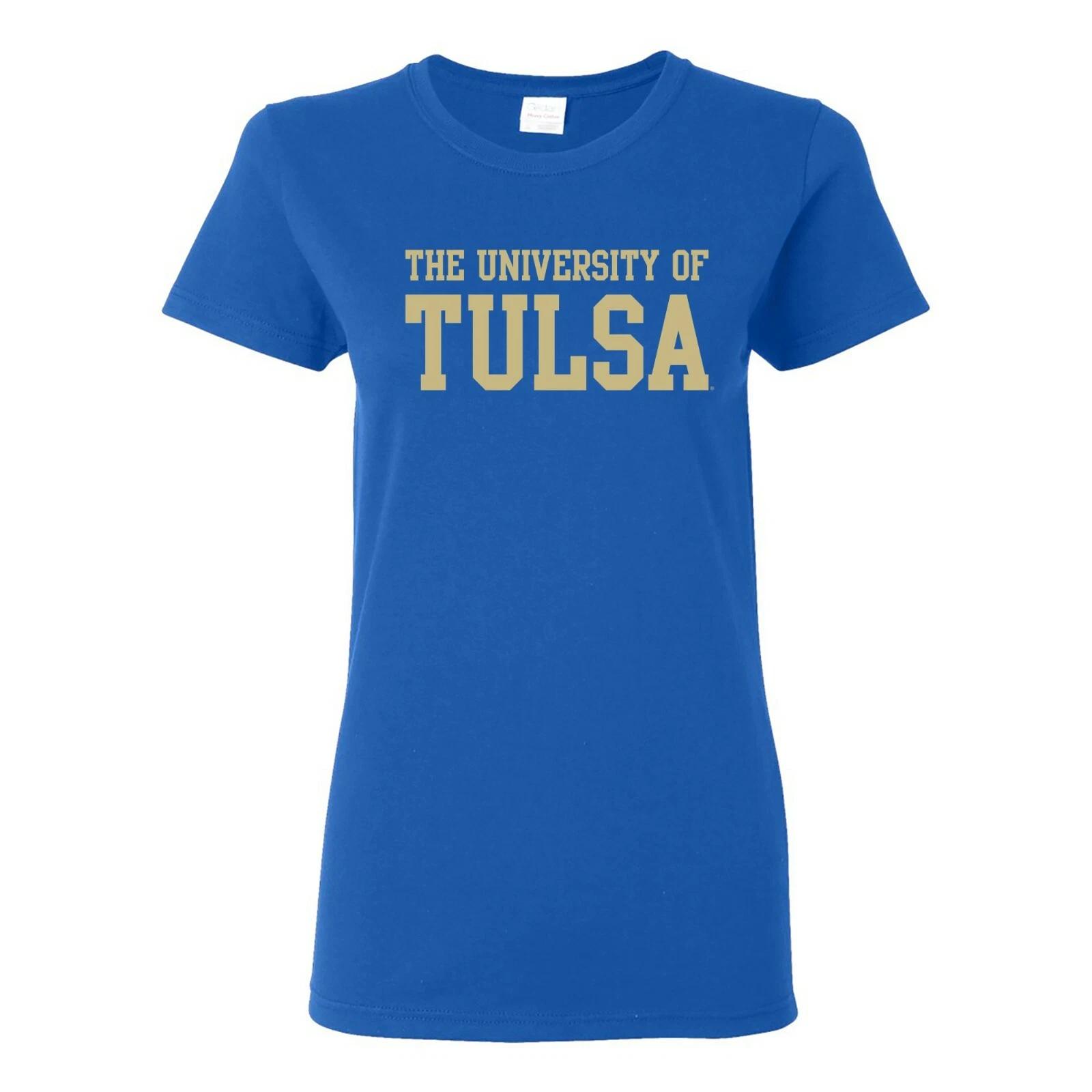 Tulsa Golden Hurricane Basic Block Womens Tee - Royal 4XL