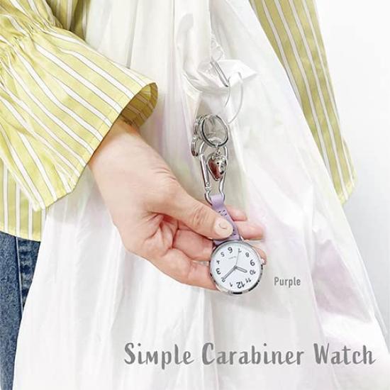 Sun Flame Hook Watch with J-Axis Carabiner, Gray, 20P1361-GY