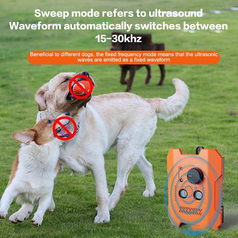 Geräte zur Hundebellabwehr: Verbessertes Ultraschall-Antibellgerät mit drei Schallsendern, Hundeabwehrmittel, Bellkontrolltraining