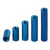 5-10pcs M2 M3 Anodized Blue Aluminum Round Standoff Spacer Thread Sleeve Rod Bar Stud Length 6-60mm For Drone Accessory Nuts