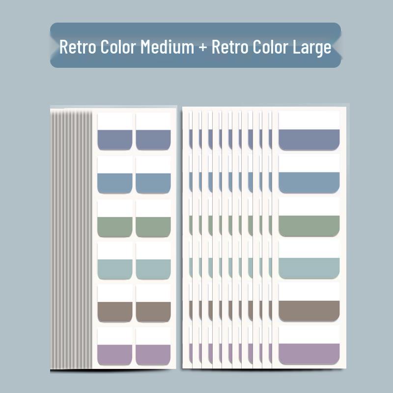 Colorful Transparent Writable Index Tabs and Memo Stickers for Students
