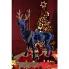 Regal Tidings Red Velvet Sitting Deer - 20cm