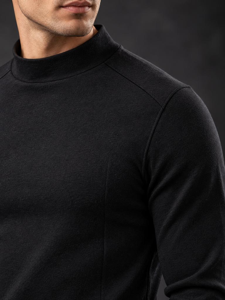 AIOPESON Men’s Long Sleeve Knitted Pullover Casual Slim Fit Turtleneck Sweater Autumn Winter Fashion