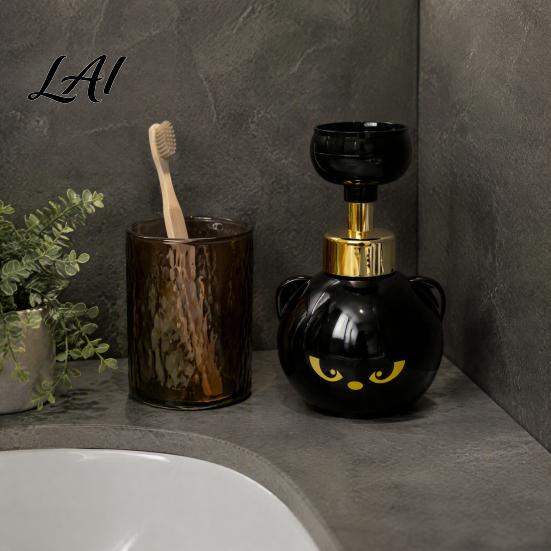 Cute Cat Paw Soap Dispenser Foam Dispenser Refillable Foaming Hand Pump Durable Bottle for Bathroom Countertop Reusable Container Kids Washing