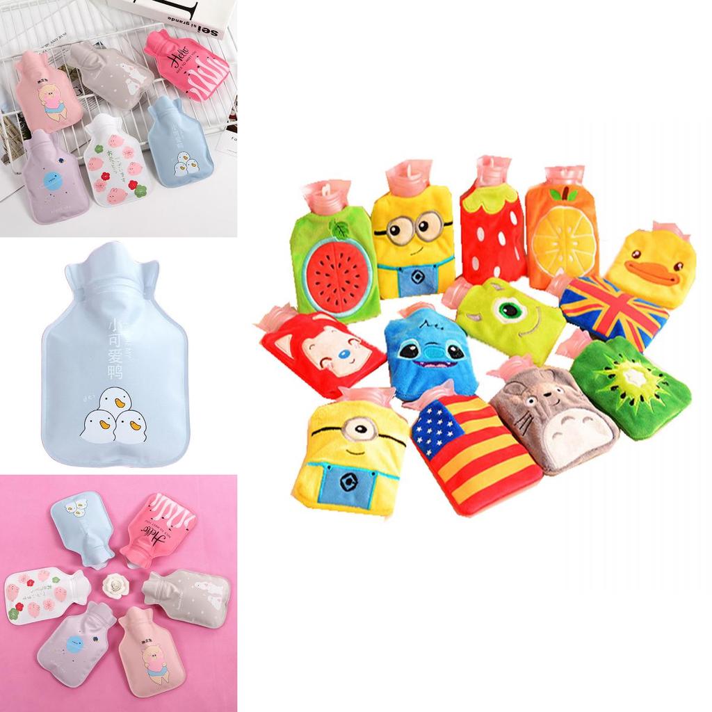Mini Cartoon Hot Water Bottle With Double Layer Pvc For Winter Hand Heating And Travel Use