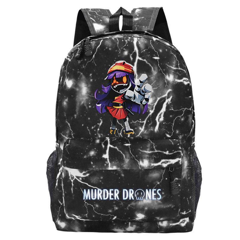 Anime Murder Drones Peripheral Fashion Children's Backpack Large Capacity Load Reduction Student Leisure School Bag