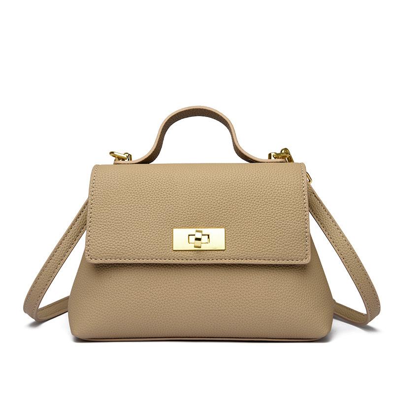 

Новая женская многосекционная сумка кроссбоди большой вместимости с узором личи - Мягкая премиальная текстура Прочная Модная Сотня Путешествий Наплечная сумка хаки