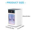 Small Desktop Air Conditioning USB Air Cooling Machine 3 Speeds 7 LED Light for Home Office Dormitory Own Cooling