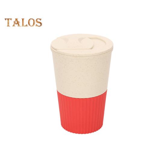 380ML Coffee Cup Food Grade Material High Temperature Resistant Thick Leakproof Anti-crack Travel Mug With Lid Reusable Non-slip Sleeve Outdoor