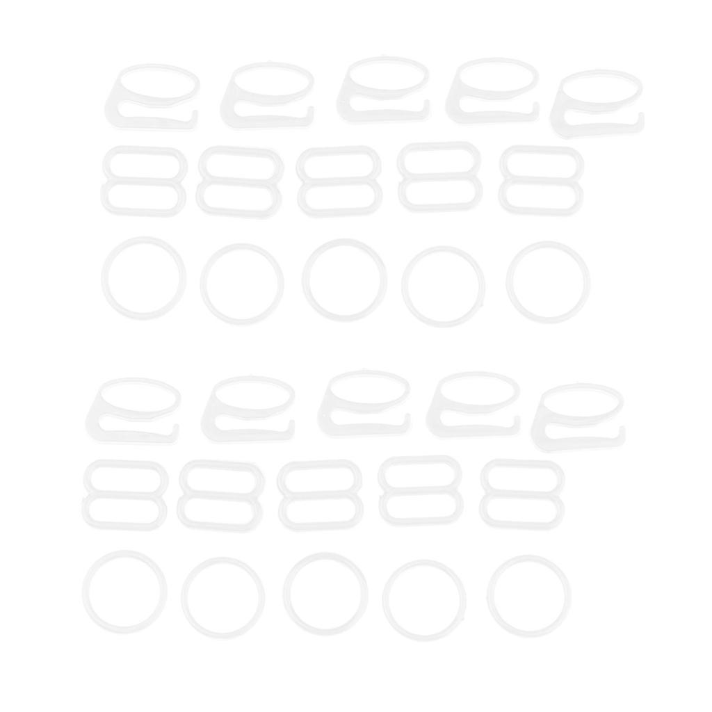 10 Kits Adjustable Extension Nylon Slider Strap Replacement Lingerie Hook