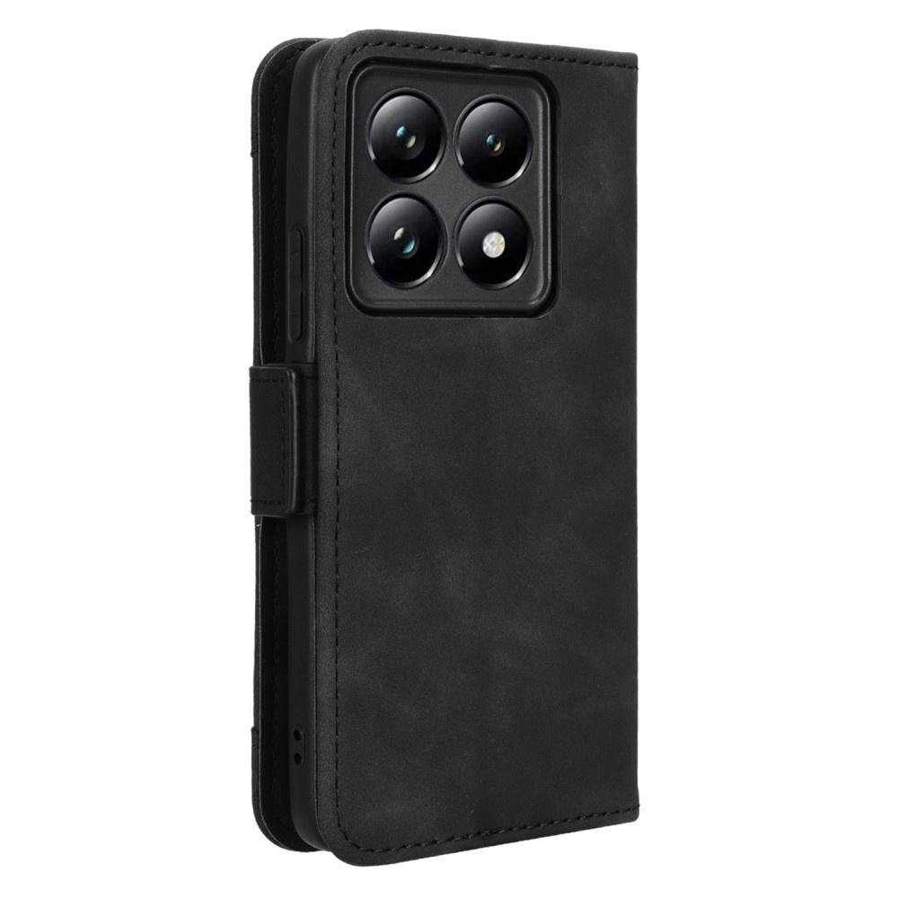 Flip Case for Xiaomi 14T Pro, Card Slot, Black